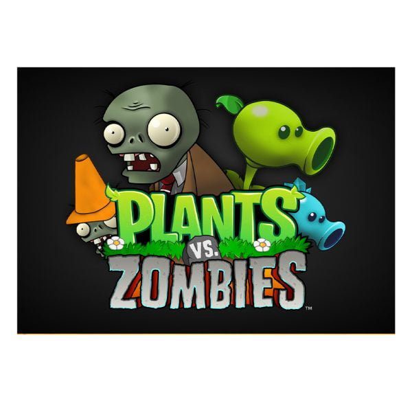 پستر گلاسه طرح بازی Plants vs. Zombies کد 004