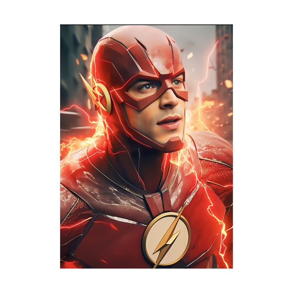 پستر گلاسه طرح فیلم The Flash