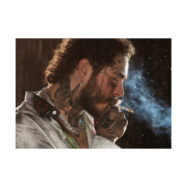 پستر گلاسه طرح Post Malone