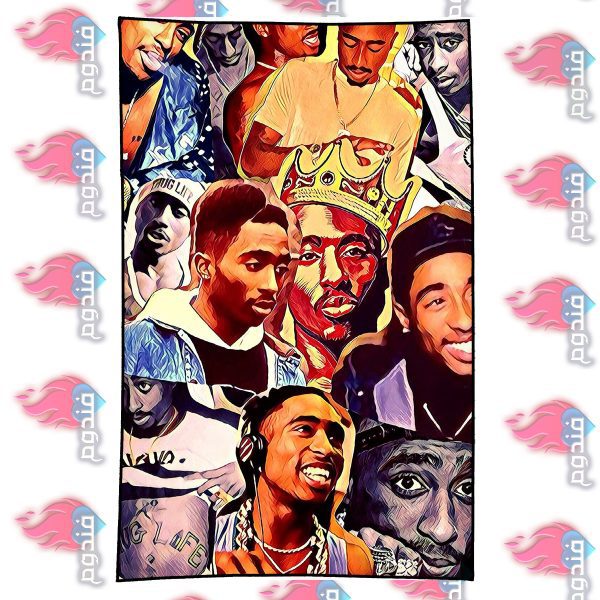 بکدراپ طرح Tupac Shakur