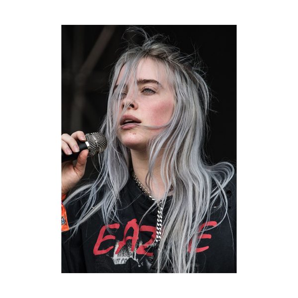 پستر گلاسه طرح Billie Eilish