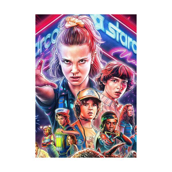 پستر گلاسه طرح فیلم   Stranger Things