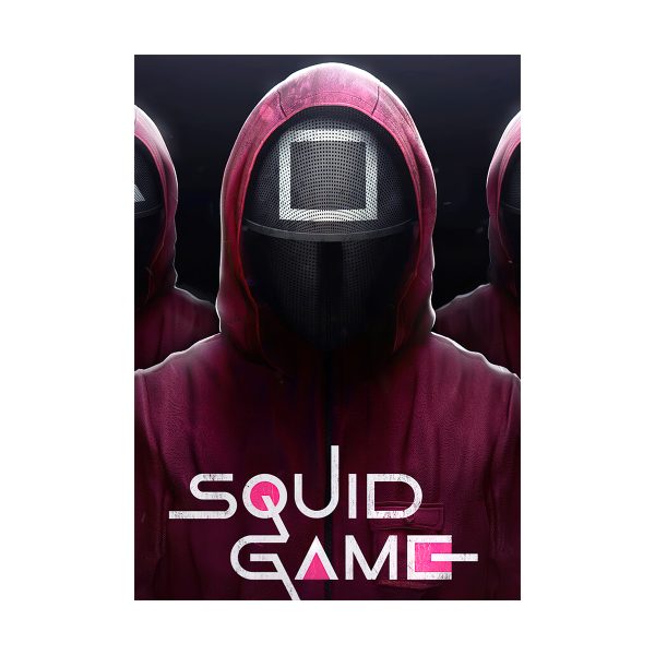 پستر گلاسه طرح فیلم Squid Game