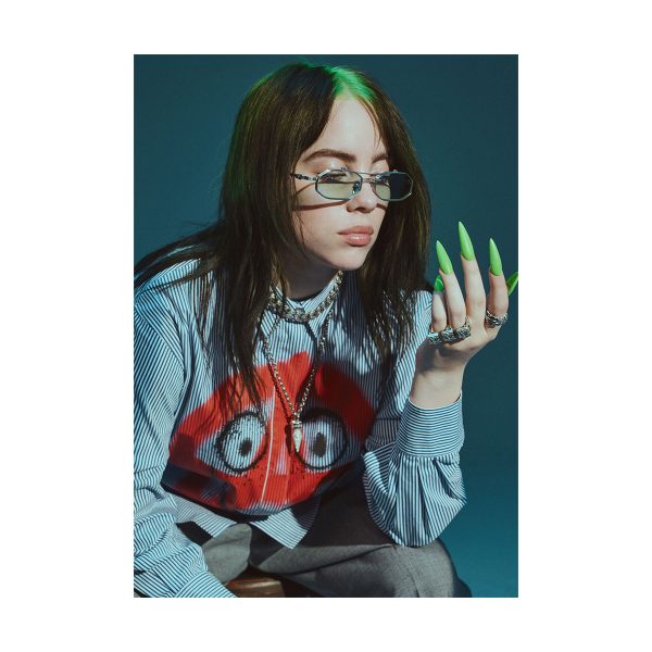 پستر گلاسه طرح Billie Eilish