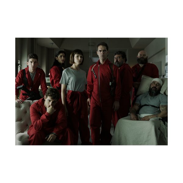 پستر گلاسه طرح فیلم Money Heist