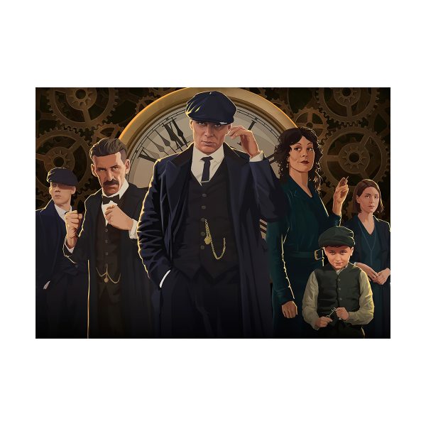 پستر گلاسه طرح فیلم  Peaky Blinders