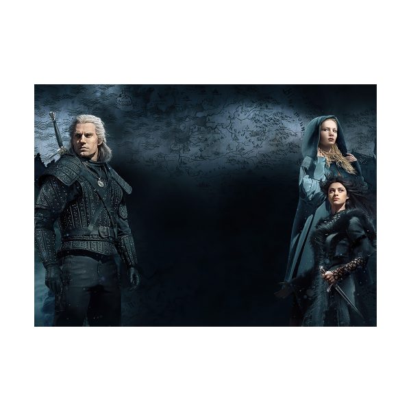 پستر گلاسه طرح فیلم  the witcher