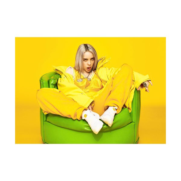 پستر گلاسه طرح Billie Eilish