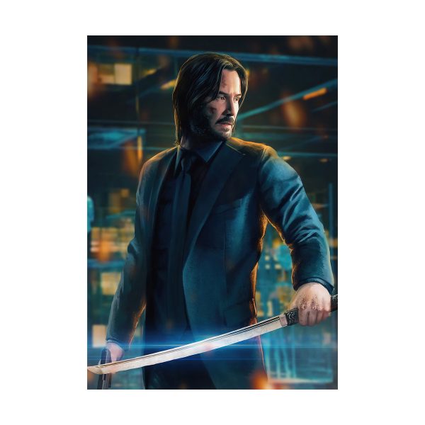 پستر گلاسه طرح فیلم  John Wick