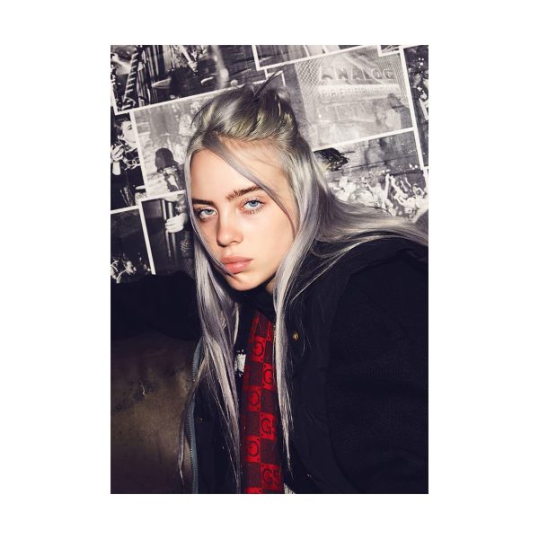 پستر گلاسه طرح Billie Eilish