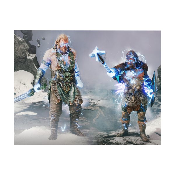 قاب MDF طرح بازی God of war کاراکتر MAGNI & MODI