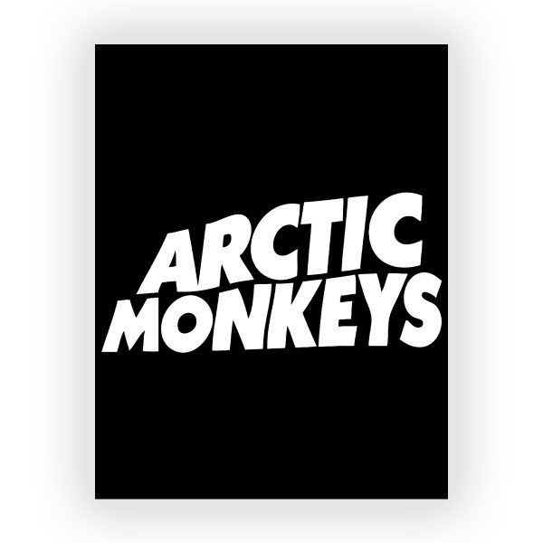 پوستر گلاسه طرح ARCTIC MONKEYS کد01