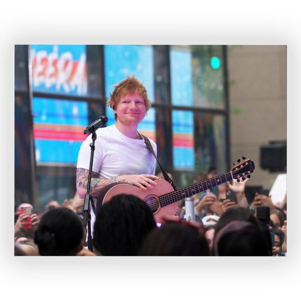 پوستر گلاسه طرح ED SHEERAN کد02