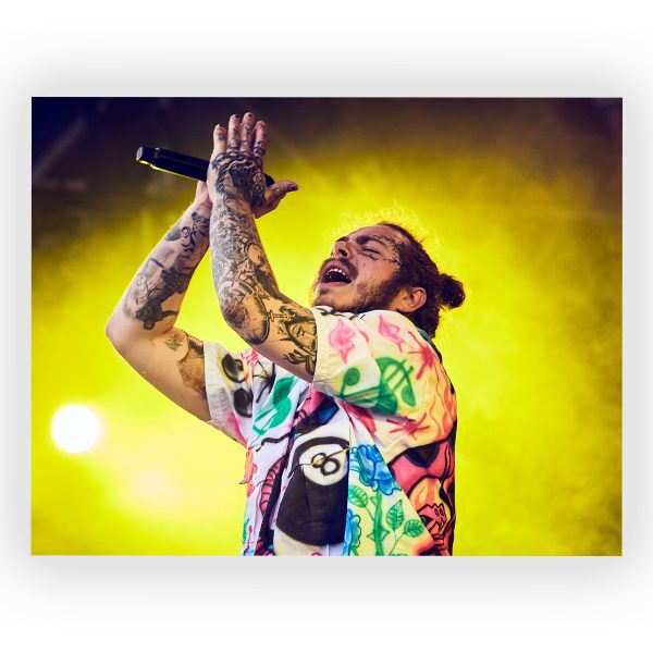 پوستر گلاسه طرح POST MALONE کد02