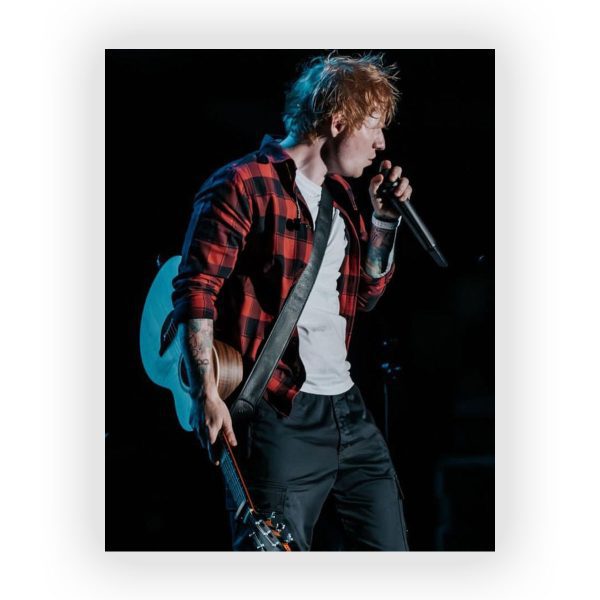 پوستر گلاسه طرح ED SHEERAN کد03