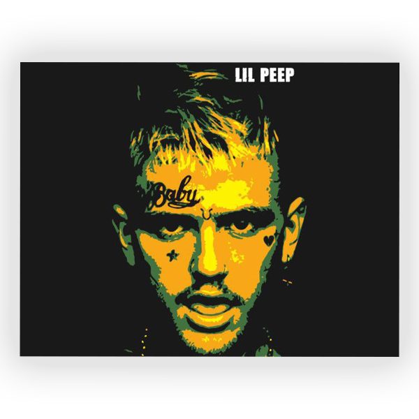 پوستر گلاسه طرح LIL PEEP کد03