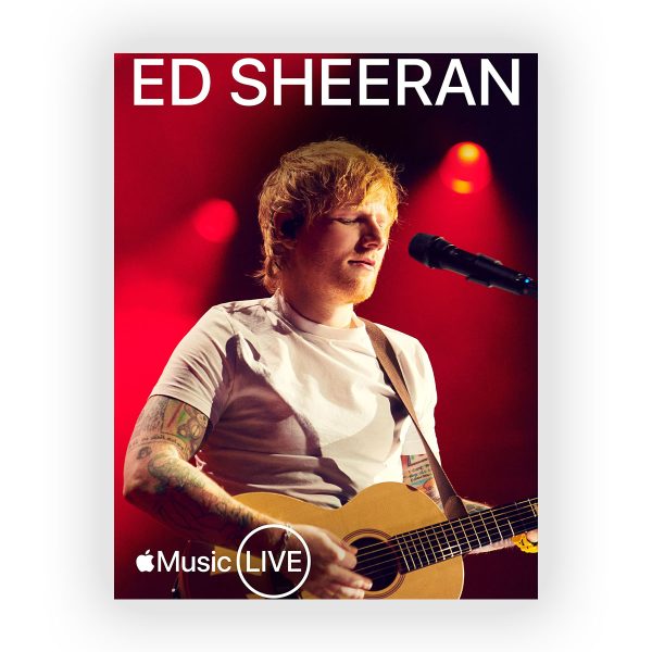 پوستر گلاسه طرح ED SHEERAN کد05