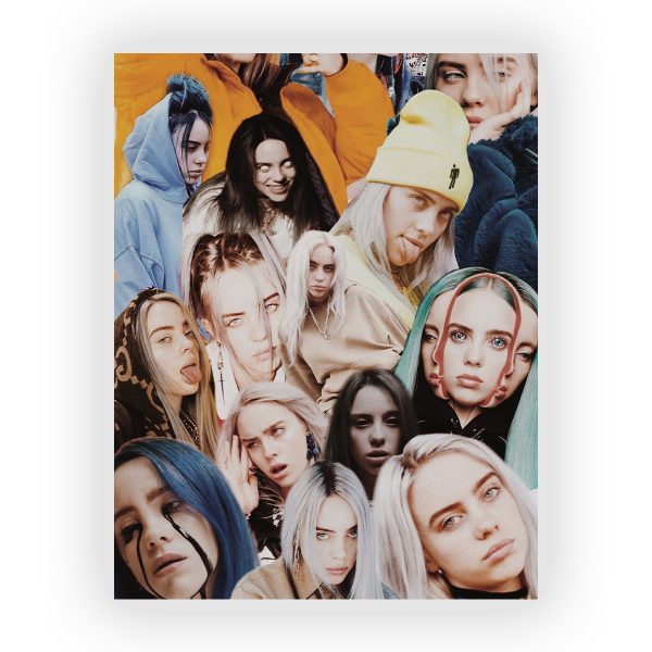 پوستر گلاسه طرح BILLIE EILISH کد05