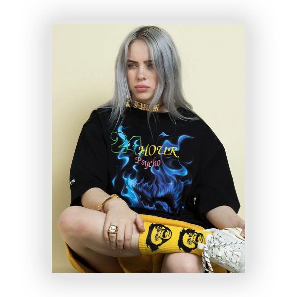 پوستر گلاسه طرح BILLIE EILISH کد06