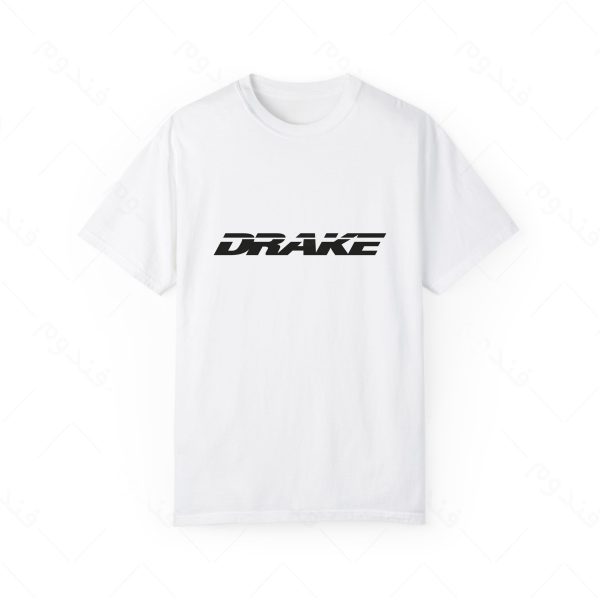 تیشرت سفید و ملانژ طرح DRAKE کد05