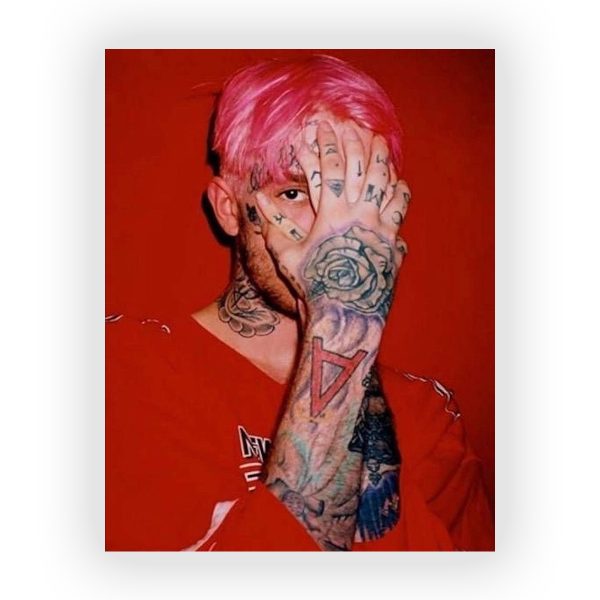 پوستر گلاسه طرح LIL PEEP کد07