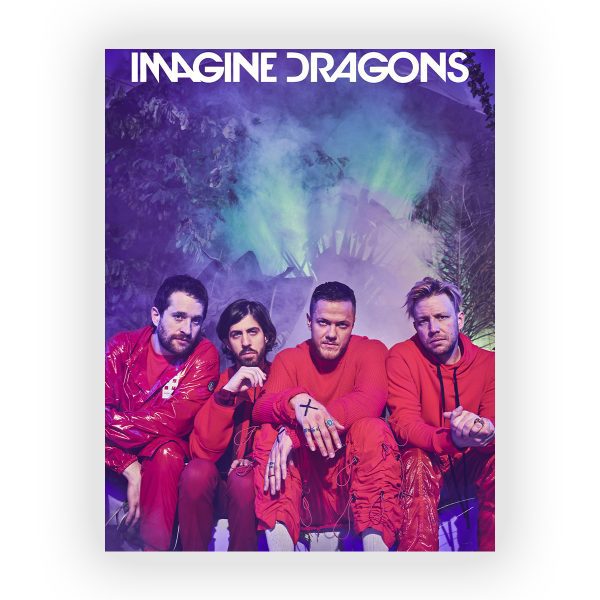 پوستر گلاسه طرح IMAGINE DRAGONS کد07