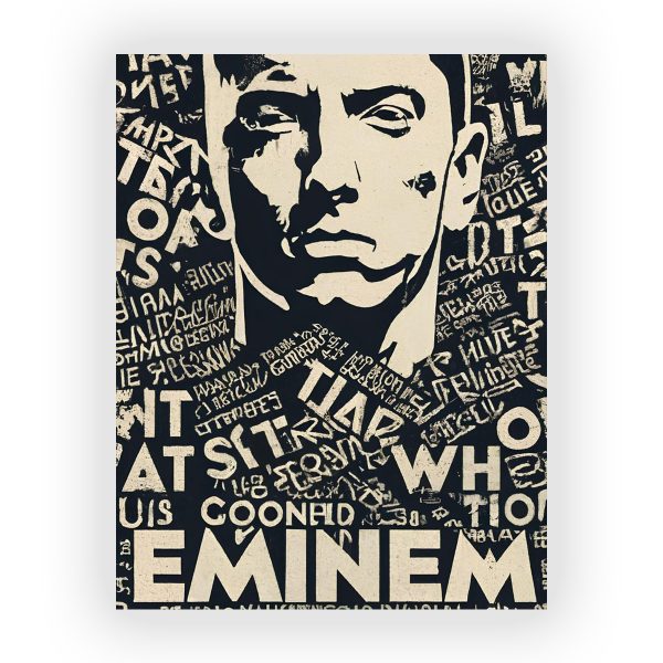 پوستر گلاسه طرح EMINEM کد07