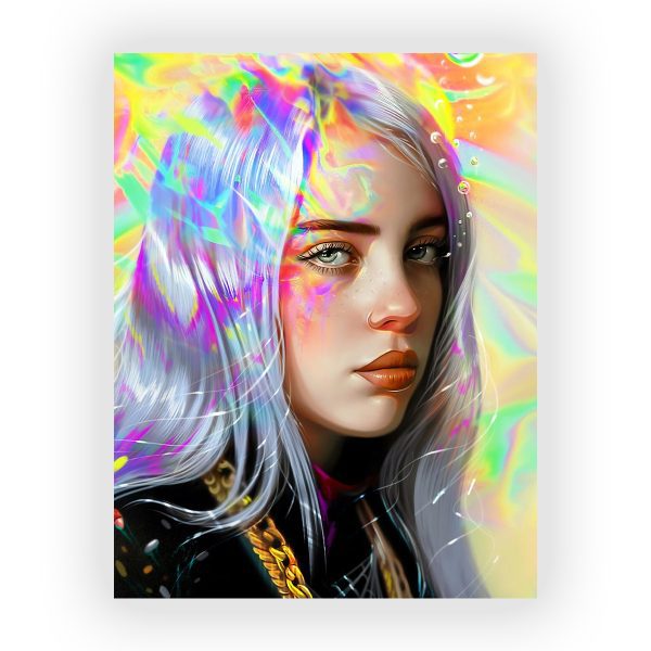 پوستر گلاسه طرح BILLIE EILISH کد08