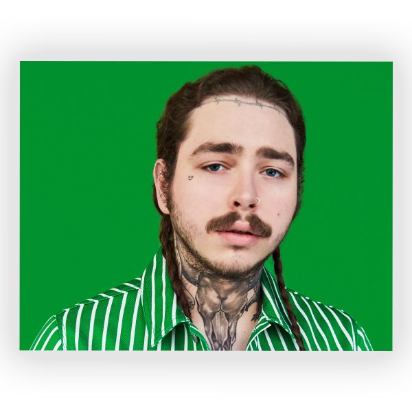 پوستر گلاسه طرح POST MALONE کد13