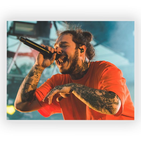 پوستر گلاسه طرح POST MALONE کد14