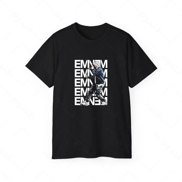 تیشرت مشکی طرح EMINEM کد03