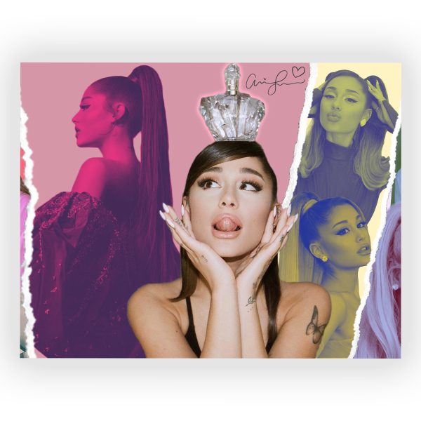 پوستر گلاسه طرح ARIANA GRANDE کد06