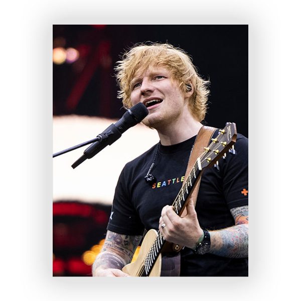 پوستر گلاسه طرح ED SHEERAN کد10