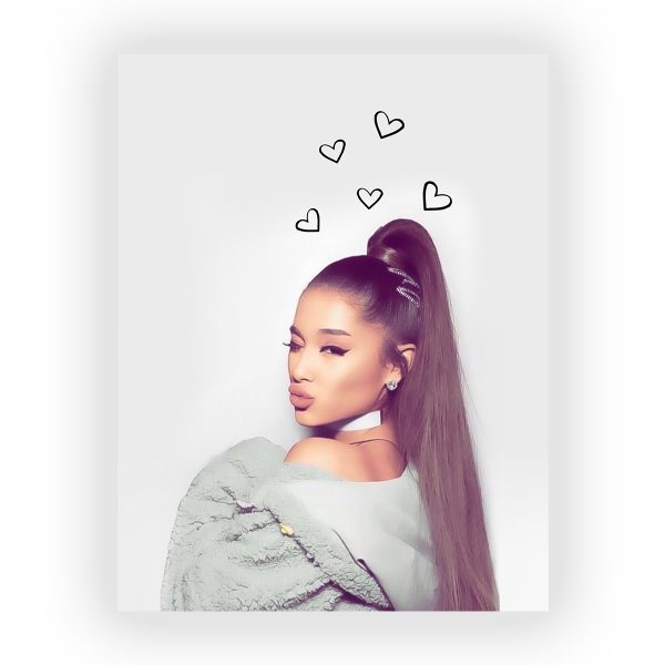 پوستر گلاسه طرح ARIANA GRANDE کد07