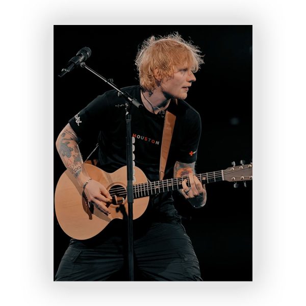 پوستر گلاسه طرح ED SHEERAN کد11