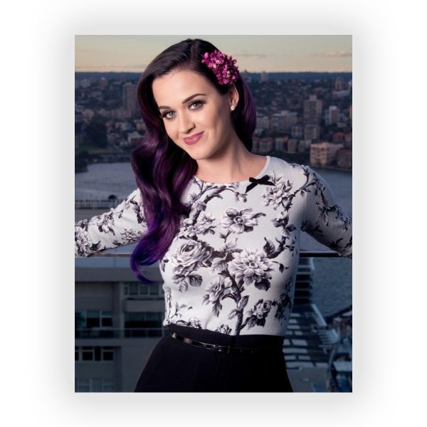 پوستر گلاسه طرح KATY PERRY کد05