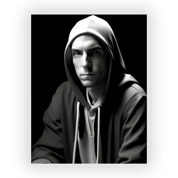 پوستر گلاسه طرح EMINEM کد12