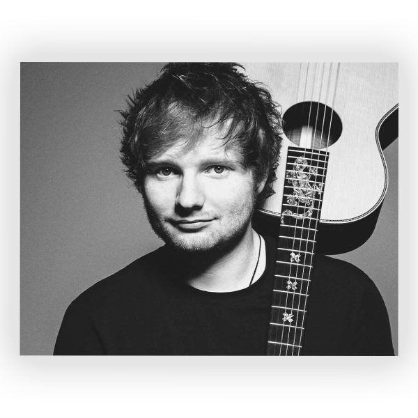 پوستر گلاسه طرح ED SHEERAN کد14