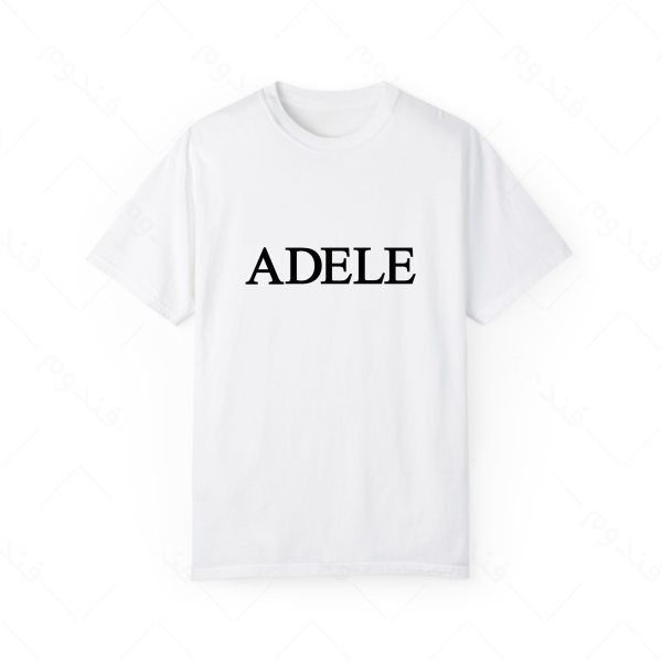 تیشرت سفید و ملانژ طرح ADELE کد05