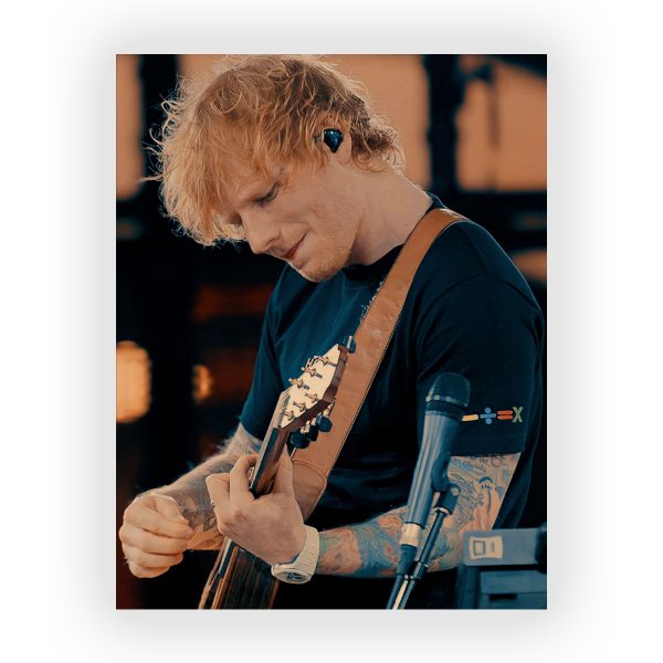 پوستر گلاسه طرح ED SHEERAN کد15