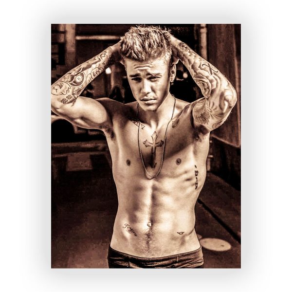 پوستر گلاسه طرح JUSTIN BIEBER کد11