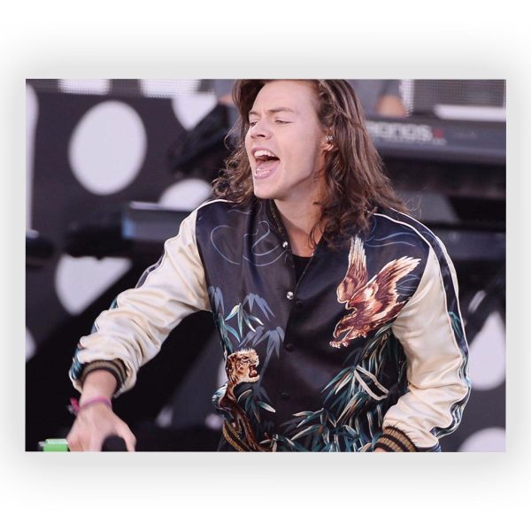 پوستر گلاسه طرح HARRY STYLES کد02