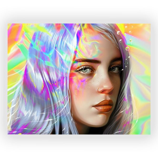 پوستر گلاسه طرح BILLIE EILISH کد15