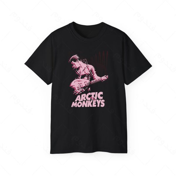 تیشرت مشکی طرح ARCTIC MONKEYS کد08