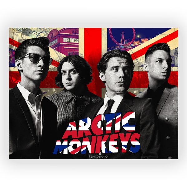 پوستر گلاسه طرح ARCTIC MONKEYS کد15