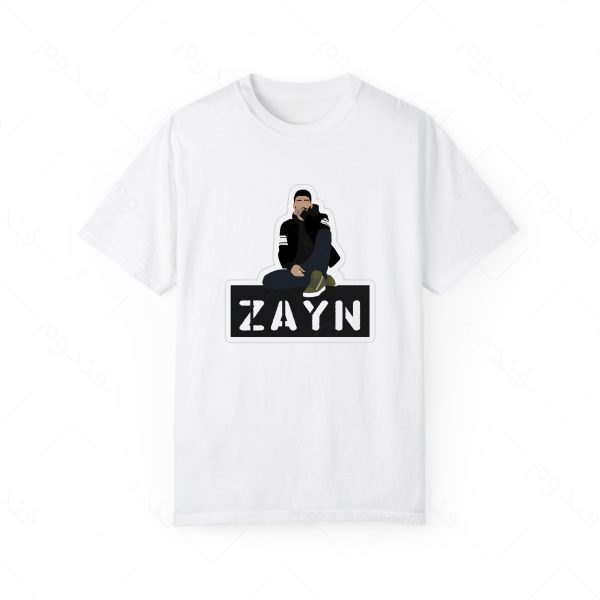 تیشرت سفید و ملانژ ZAYN کد06