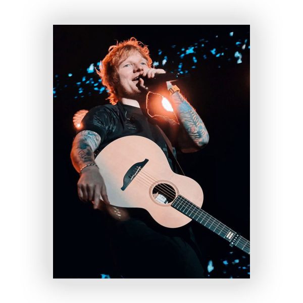 پوستر گلاسه طرح ED SHEERAN کد22