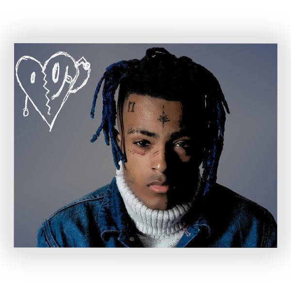 پوستر گلاسه طرح XXXTENTACION کد14