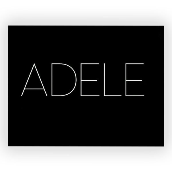 پوستر گلاسه طرح ADELE کد15