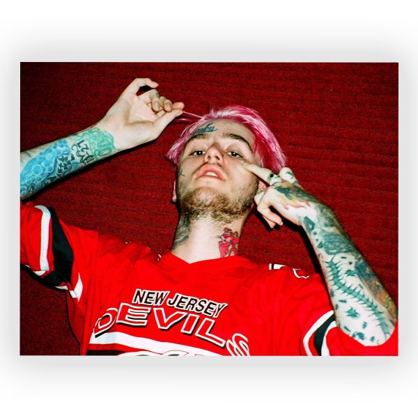 پوستر گلاسه طرح LIL PEEP کد17